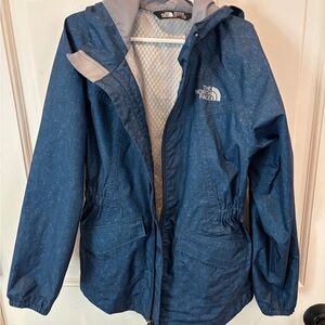 The North Face Navy Blue Raincoat